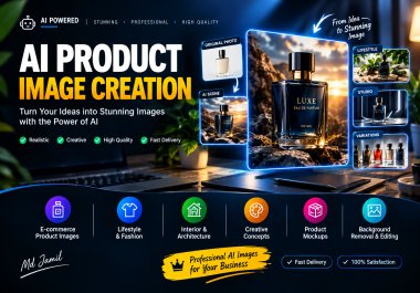 I will create AI product photography from your product photo