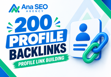 I will Build 200 Profile Backlinks Manual Profile Link Building High Authority Sites
