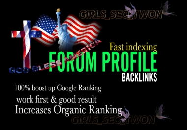 3000+ Forum profiles 70 DA Dofollow backlinks for your site high quality forums