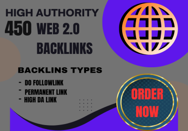 Growth Manually Build 450 High-Authority Web 2.0 Backlinks for SEO