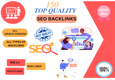 Get 150 High Authority Profile Backlinks DA 50-100 for SEO Ranking Boost