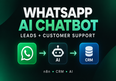 I will build WhatsApp AI chatbot for leads support and appointment booking