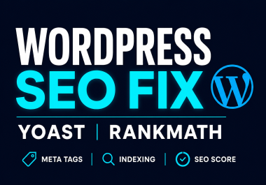 I will fix WordPress SEO issues using Yoast SEO or RankMath