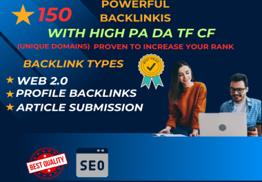 I will do 120 High quality web 2.0 backlink on High DA PA,  Profile Backlink website