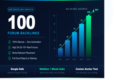 I'll Build 100 Forum Profile Backlinks Manually - Real Sites,  Real Authority,  Real Results