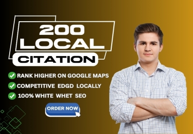 I will provide 50 local citations and Business Listing for local business