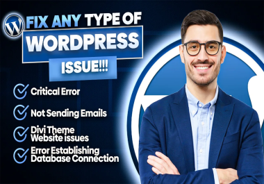 I will fix wordpress issues,  customize websites