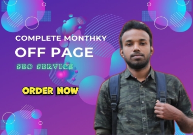 i will do monthly off page,  on-page SEO services and fix technical issues