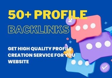I will do super powerful 50+ Profile Backlink