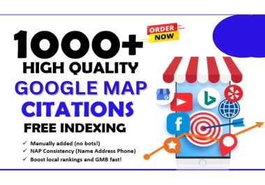 I will make 1000 google map citation for local business