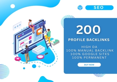 200 high authority SEO profile backlinks manually with high da authority backlinks
