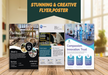 I will create a flyers design to promote your brand