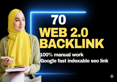 I will manually create 25 Web 2 0 Contextual White Hat Backlinks