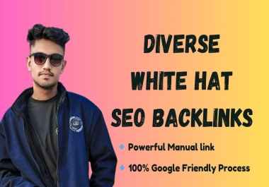 40 Diverse White Hat High Authority SEO Backlinks For Google Rankings