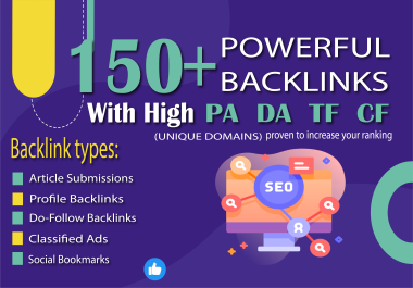 150+ Powerful High PA DA TF CF Backlinks to Boost Your SEO Ranking