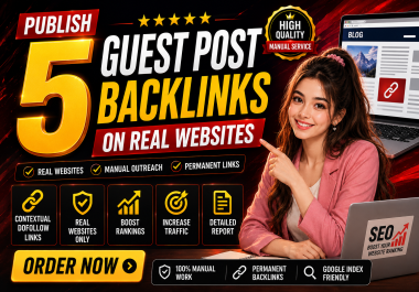 5 Premium Guest Post Backlinks on High DA DR & Traffic Authority Sites For Improve to looking Image