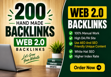 Get Premium-Quality High Da Pa Authority Web2.0 Backlinks For Improve search visibility