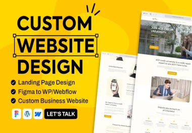 I will do custom website design and redesign for your Business