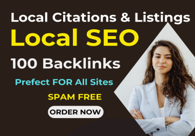 I will boost your local SEO with 100 Local citations & listings Backlinks
