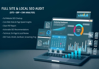 Detailed SEO Audit Local SEO + GBP Audit + CWV Insights