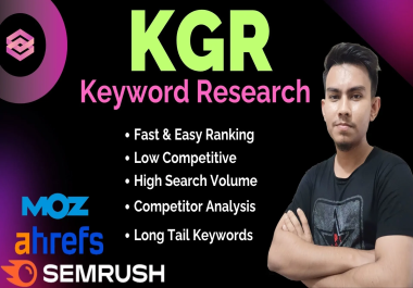 professional KGR keyword researcher