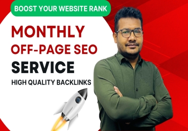 Monthly Off-Page SEO Link Building Service 500 High-Quality Backlinks for Google Ranking