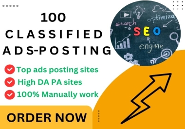 100 High Quality Classified Ads Posting Services develop Your Business