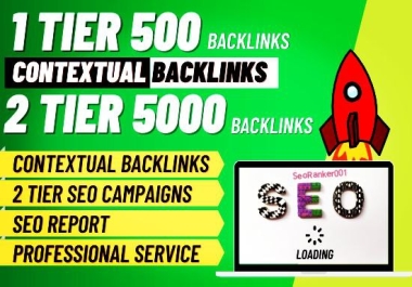 I will create 5000 tier 2 contextual backlinks for google ranking