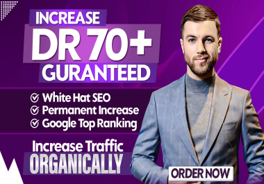 i can increase your website Domain rating 70 plus