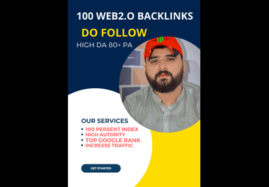 Build 100 web 2.O Backlinks on high Authority websites