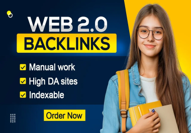 100 High Quality Unique Web 2.0 Backlinks