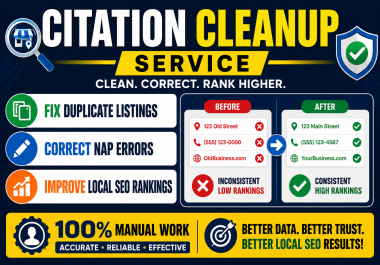 I will clean up duplicate citations and fix NAP inconsistencies