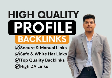 Get 150 Safe & Effective profile backlinks for SEO success