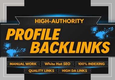 Create Manual 225 Powerful Profile Backlinks for SEO