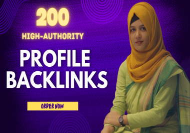Google updated 200 high DA profile creation backlinks for your website