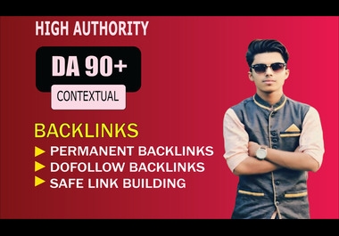 High authority DA 90 Do-follow SEO backlinks