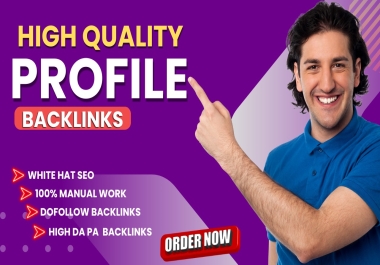 I Will Create 100 Powerful Profile Backlinks to Rank Your Website