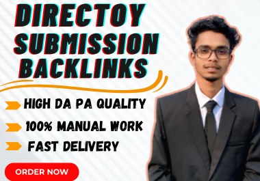 High quality 150 Directory submission Do-Follow backlinks providing with Guaranteed