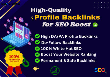 Create 120+ High Authority Manual Profile Backlinks for SEO Ranking Boost