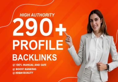 Create 290+ Profile Backlinks High DA SEO Link Building