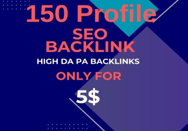 150 High Authority Profile Backlinks with Dedicated Accounts - Boost Domain Authority Safely