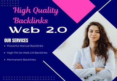 200 High Authority Web 2.0 Backlinks with Dedicated Accounts & Unique SEO Content