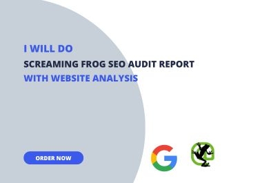 I will do screaming frog SEO audit report with website analysis