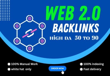 I Will Create 100 High Quality Web 2.0 Backlinks to Boost Your SEO Rankings