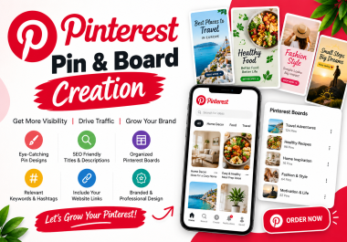 Professional Pinterest 200 pins,  4 boards for your Business
