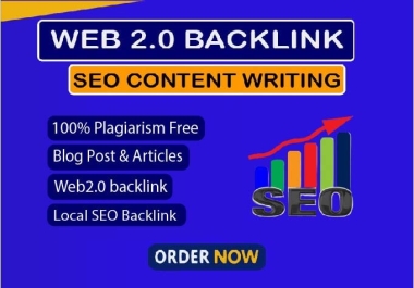 Boost your Google ranking with 100 Web 2.0 backlinks with high DA authority.