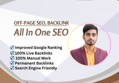 SEO service And SEO BackIinks for boost your Top Ranking on your website