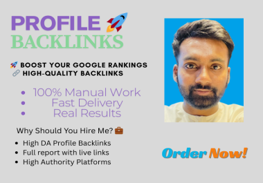 500 Profile Backlinks & Boost Your Domain Authority
