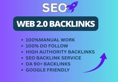 High Authority web2.0 Backlinks to skyrocket your google ranking.