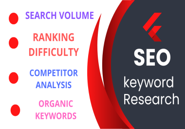 Advanced SEO Keyword Research Competition Analysis
